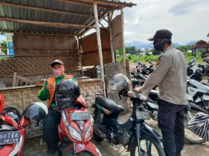 Polsek Tanjung Beri Himbauan Prokes Kepada Masyarakat.