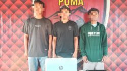 Beli Laptop Curian, Tiga Warga Kota Bima Digelandang Tim Puma 1 Polres Bima Kota