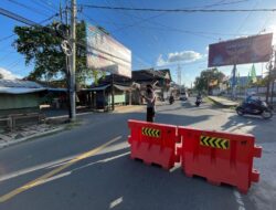 Guna Kelancaran Arus Lalu Lintas Personil Sat Samapta Polres Lombok Utara Melaksanakan Pengaturan Lalu Lintas