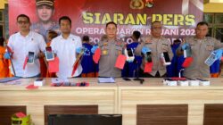 39 Kasus Kejahatan Terungkap dalam Operasi Jaran Rinjani 2023 Polres Lombok Barat