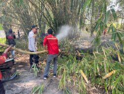 Polres Lombok Barat dan Pemda Padamkan Kebakaran Lahan di Lembar yang Berlangsung Tiga Jam