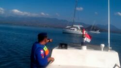 Satpolairud Polres Bima Kota Kawal Keamanan Pantai Lawata Selama Sail To Indonesia International Yacht Rally